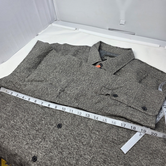 NWT Grayers Heritage Flannel Button Down Shirt Heavy Cotton Mens Size‎ 2XL Gray. - Picture 8 of 10